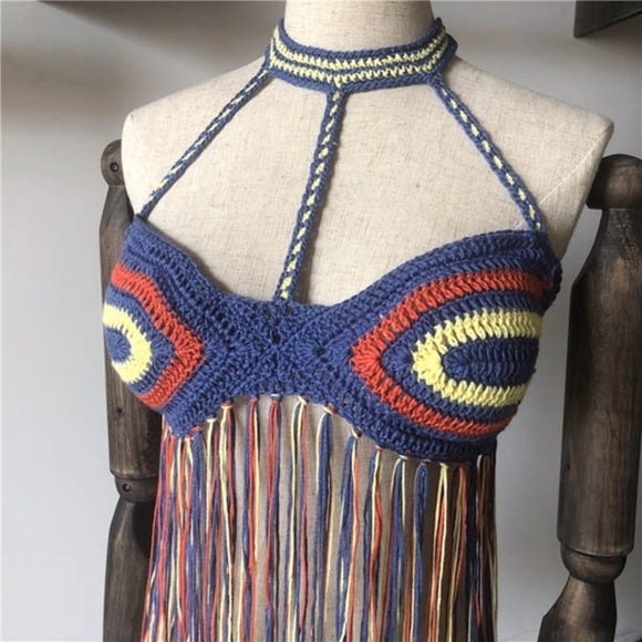 Tops New Sexy Handmade Crochet Beach Bikini Top Poshmark